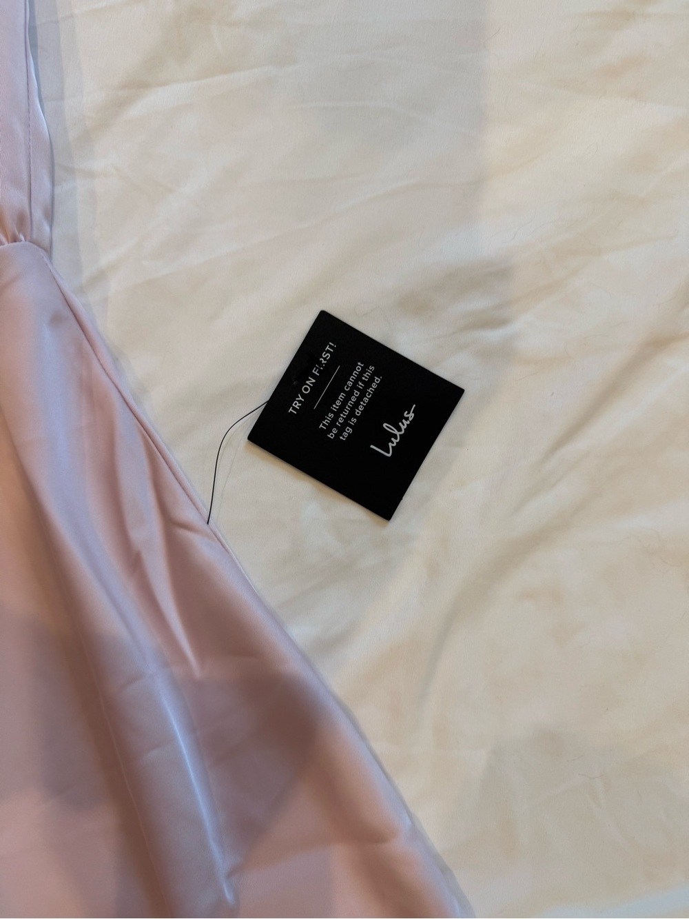 Lulus Blush Satin Asymmetrical Shoulder Midi Dress | Elegant Occasion Dress - XS - Picture 8 of 10